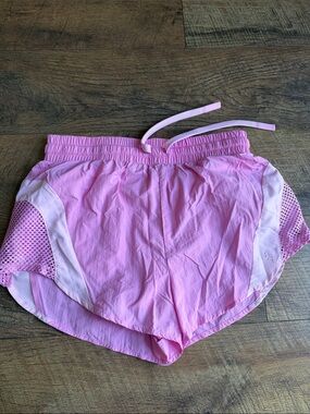 JoyLab Light Pink Mesh-Trim Athletic Shorts